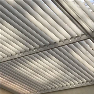 Milli Kütüphane Binası Dekoratif İçin Yanlış Şerit Doğrusal Kapalı Metal Kavisli Tavan Alüminyum